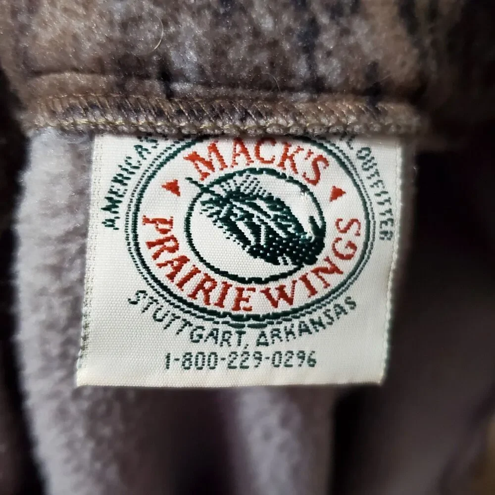 Macks Prairie Wings Mens Size XL Fleece Camo Vest - Picture 3 of 10